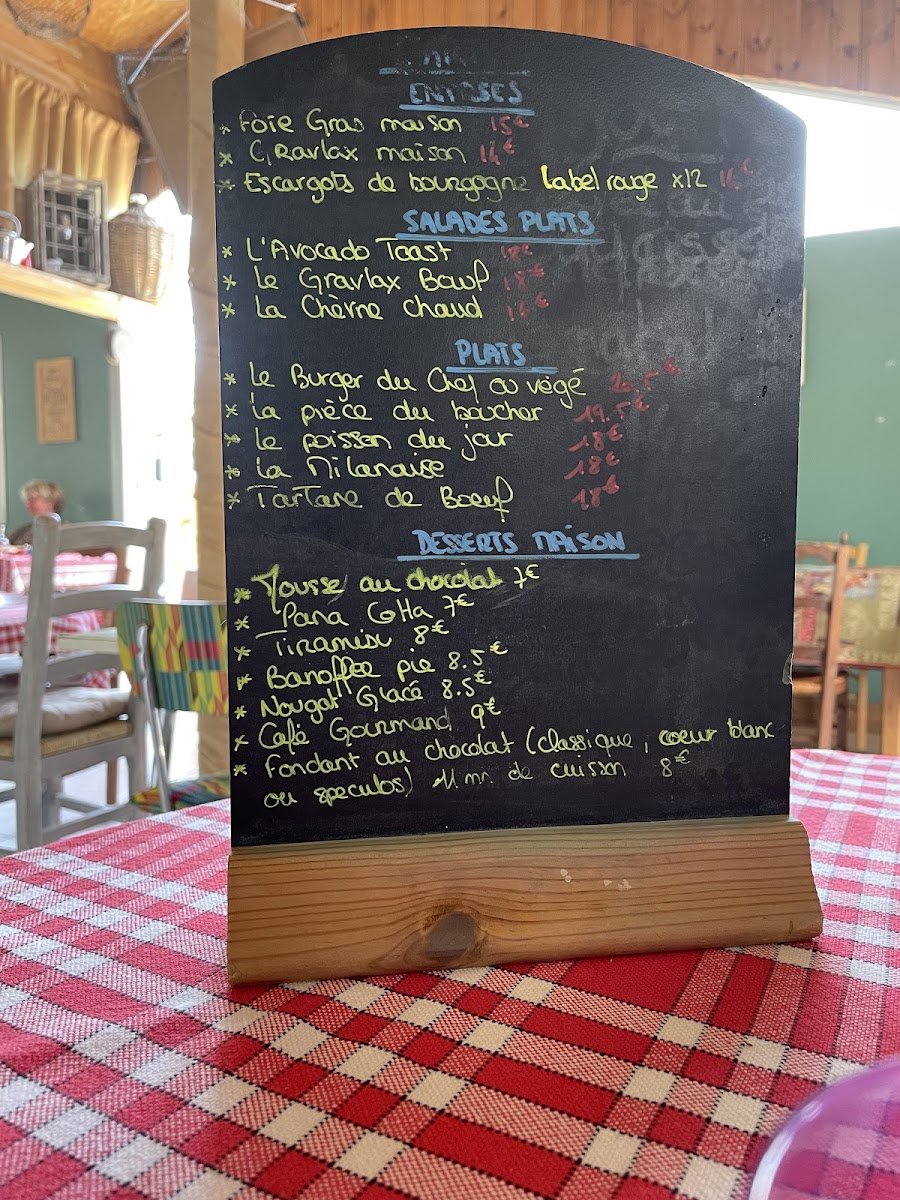 Menu Restaurant Ici T'es Ailleurs-1